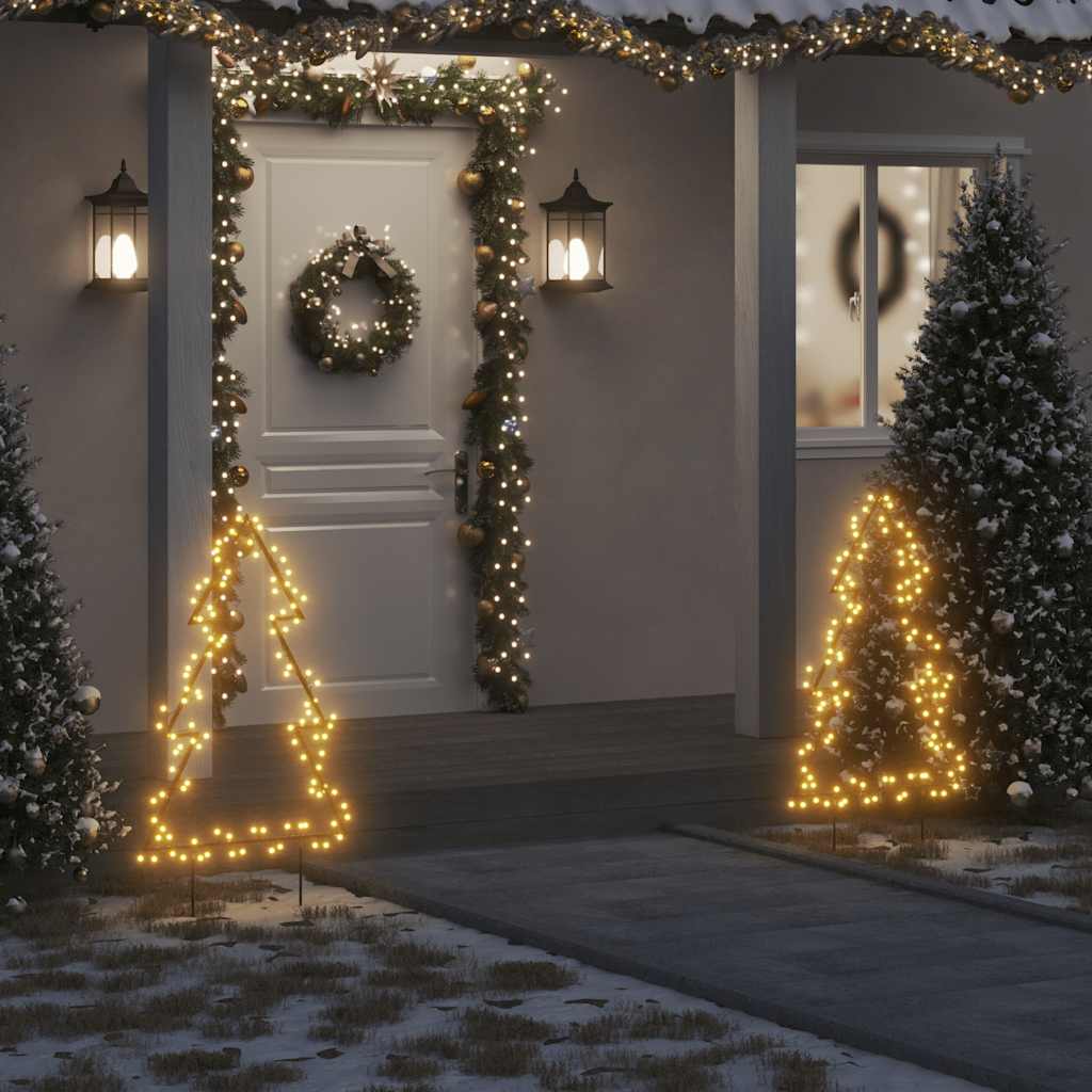 Weihnachtsbaum Mit Erdspießen Und 115 Leds 90 Cm