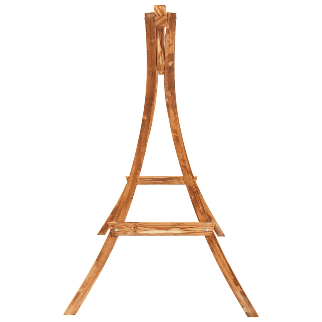 Hollywoodschaukel Massivholz Fichte Mit Teak-Finish