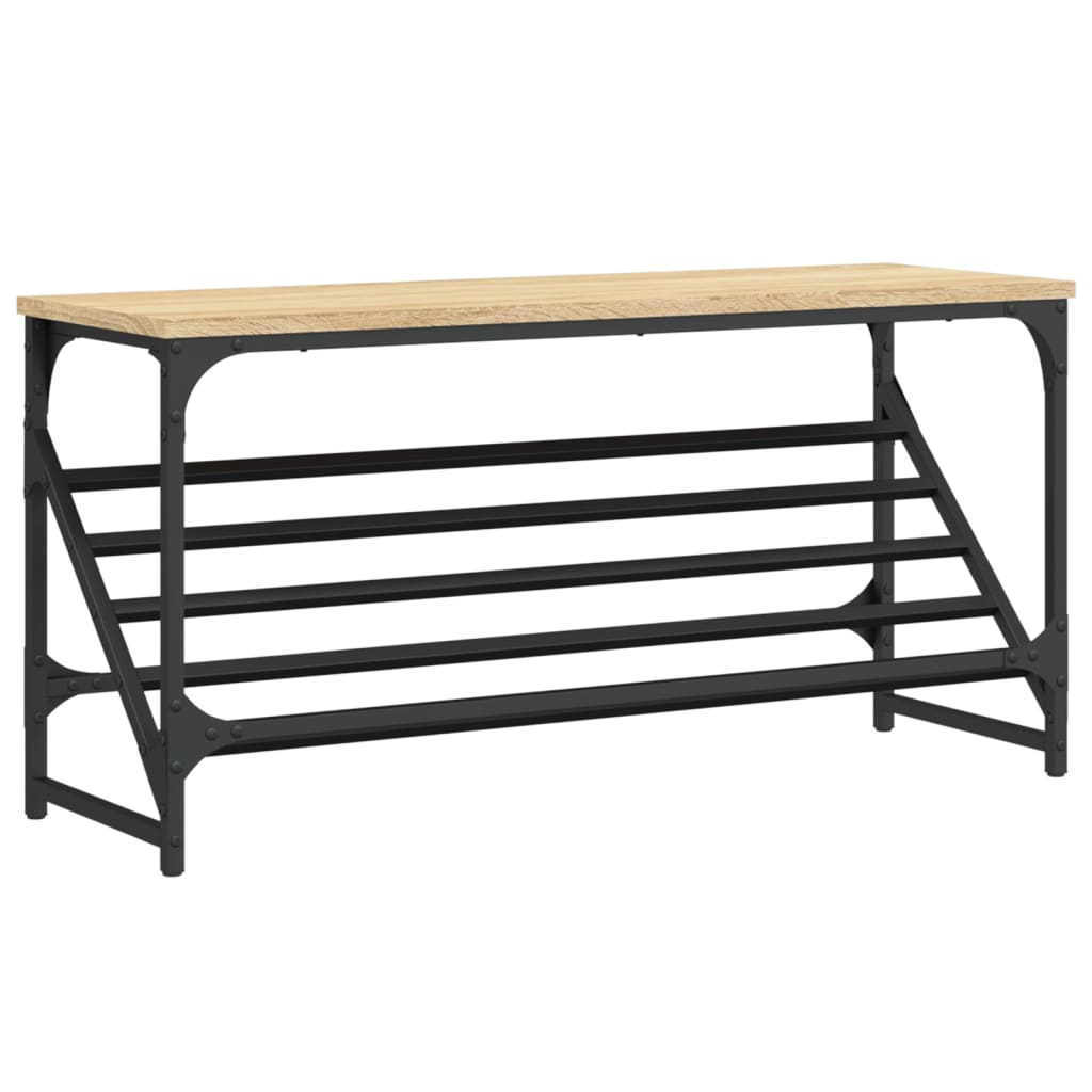 Schuhregal Sonoma-Eiche 90X30X Holzwerkstoff Sonoma Eiche