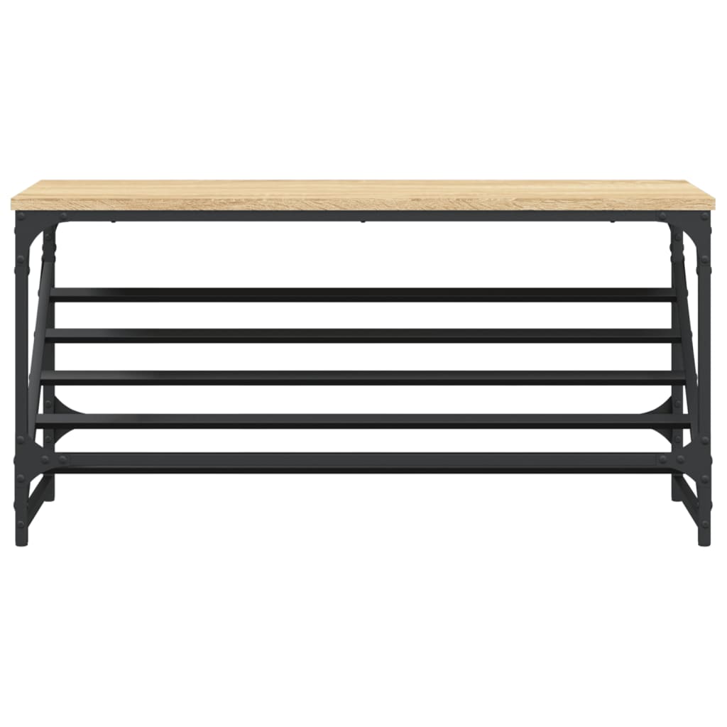 Schuhregal Sonoma-Eiche 90X30X Holzwerkstoff Sonoma Eiche
