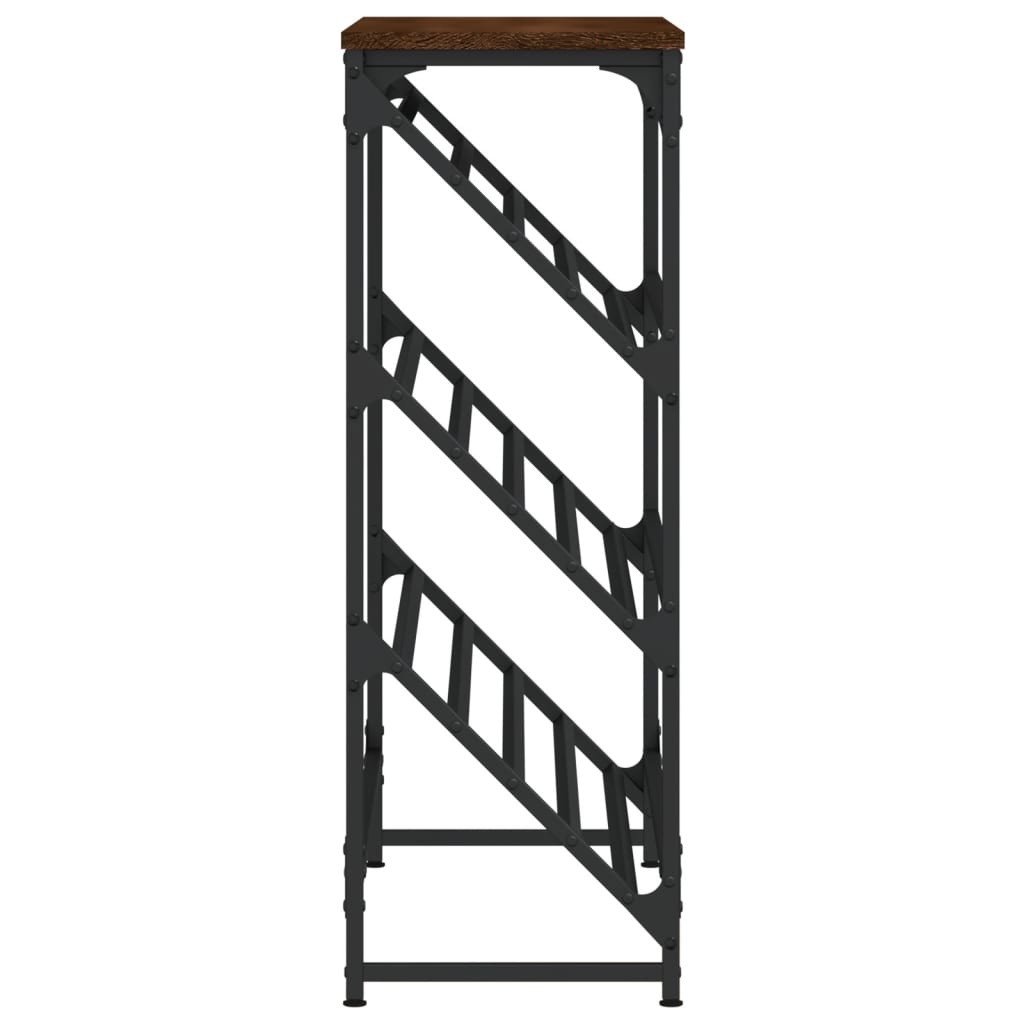Schuhregal Braun Eichen-Optik 90X30X Holzwerkstoff Braune Eiche