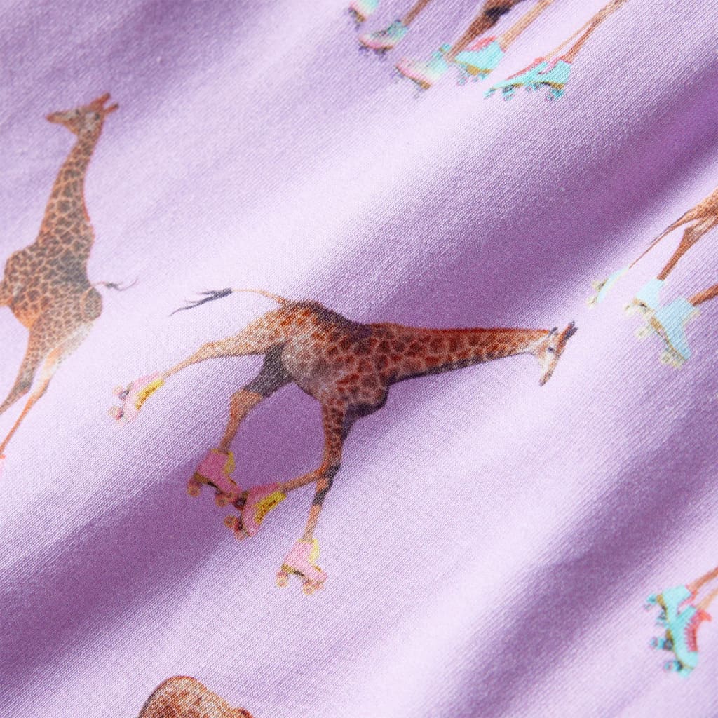 Kinderkleid Mit Rüschenärmeln Und Taillenband Lila 140