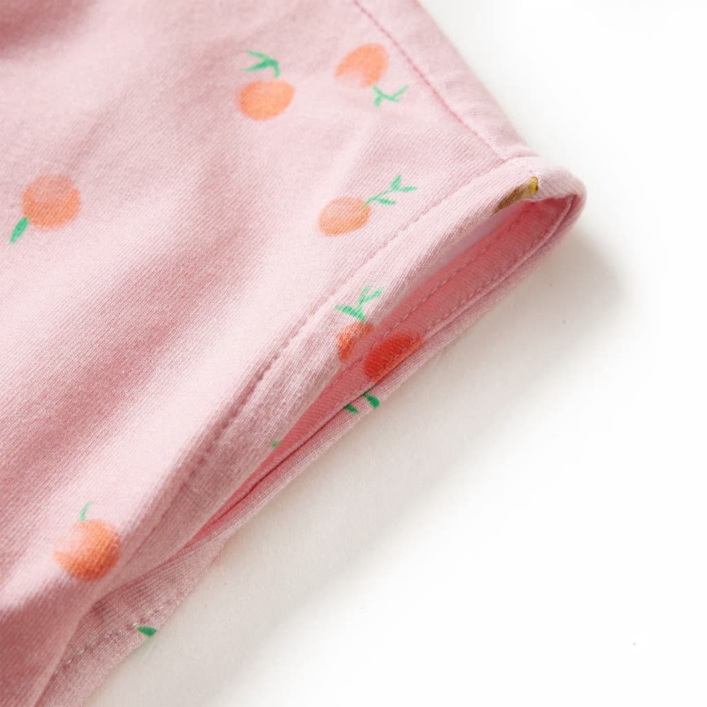 Kinderkleid Mit Taillenband Hellorange 140