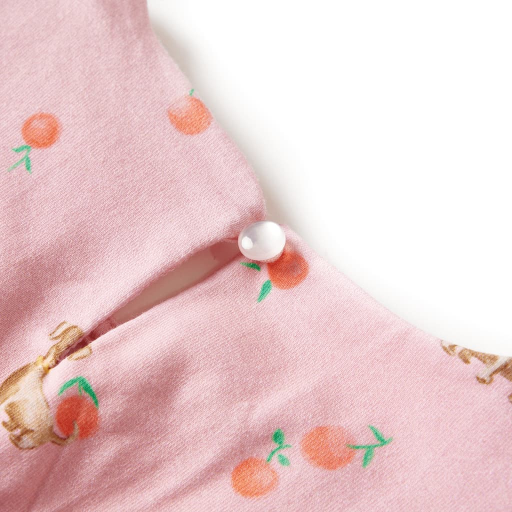 Kinderkleid Mit Taillenband Hellorange 140