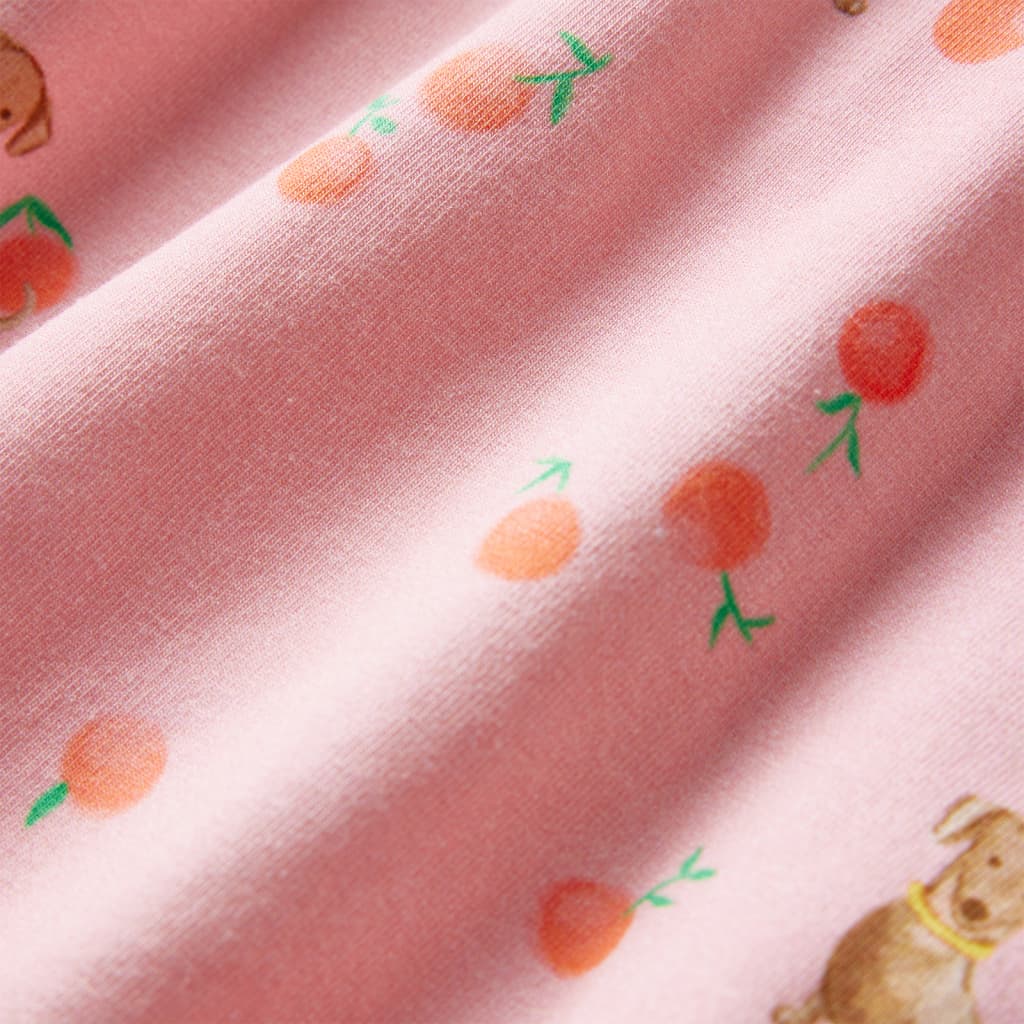 Kinderkleid Mit Taillenband Hellorange 140