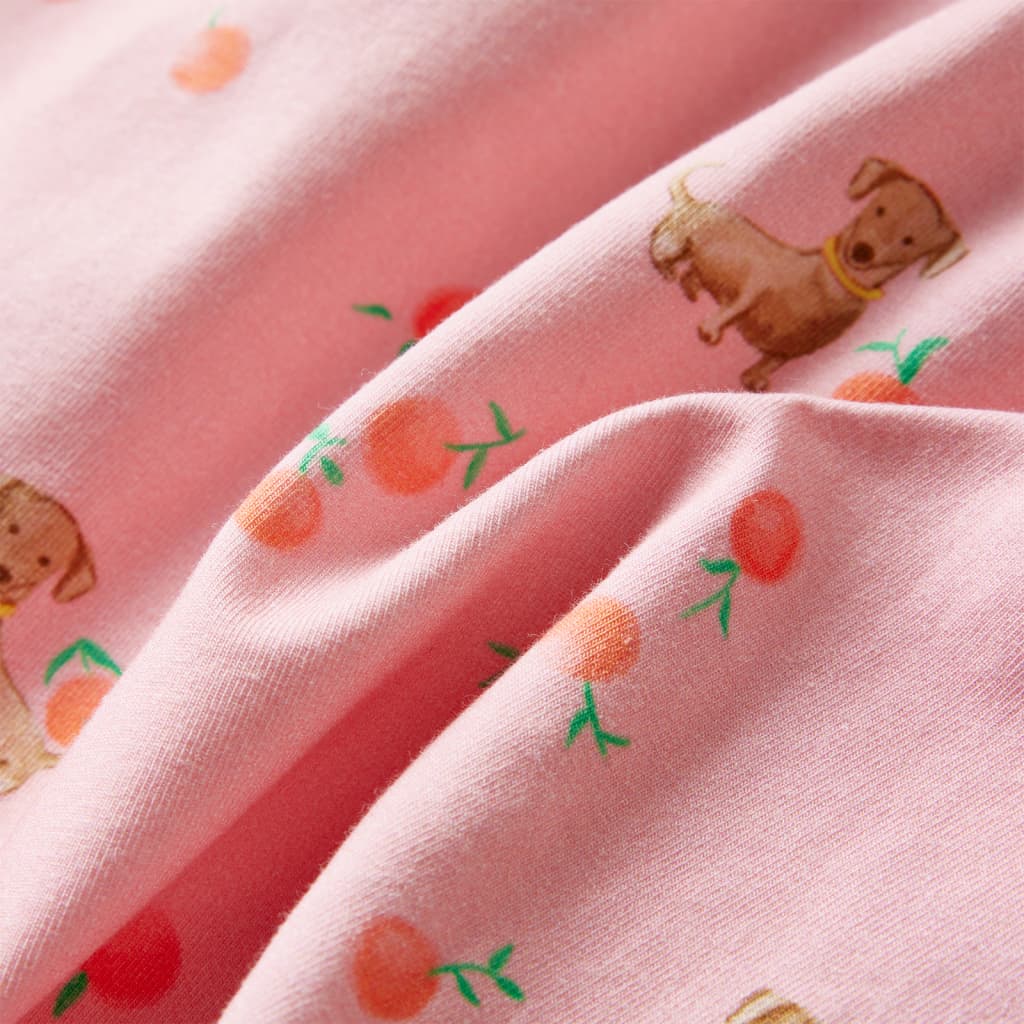Kinderkleid Mit Taillenband Hellorange 140
