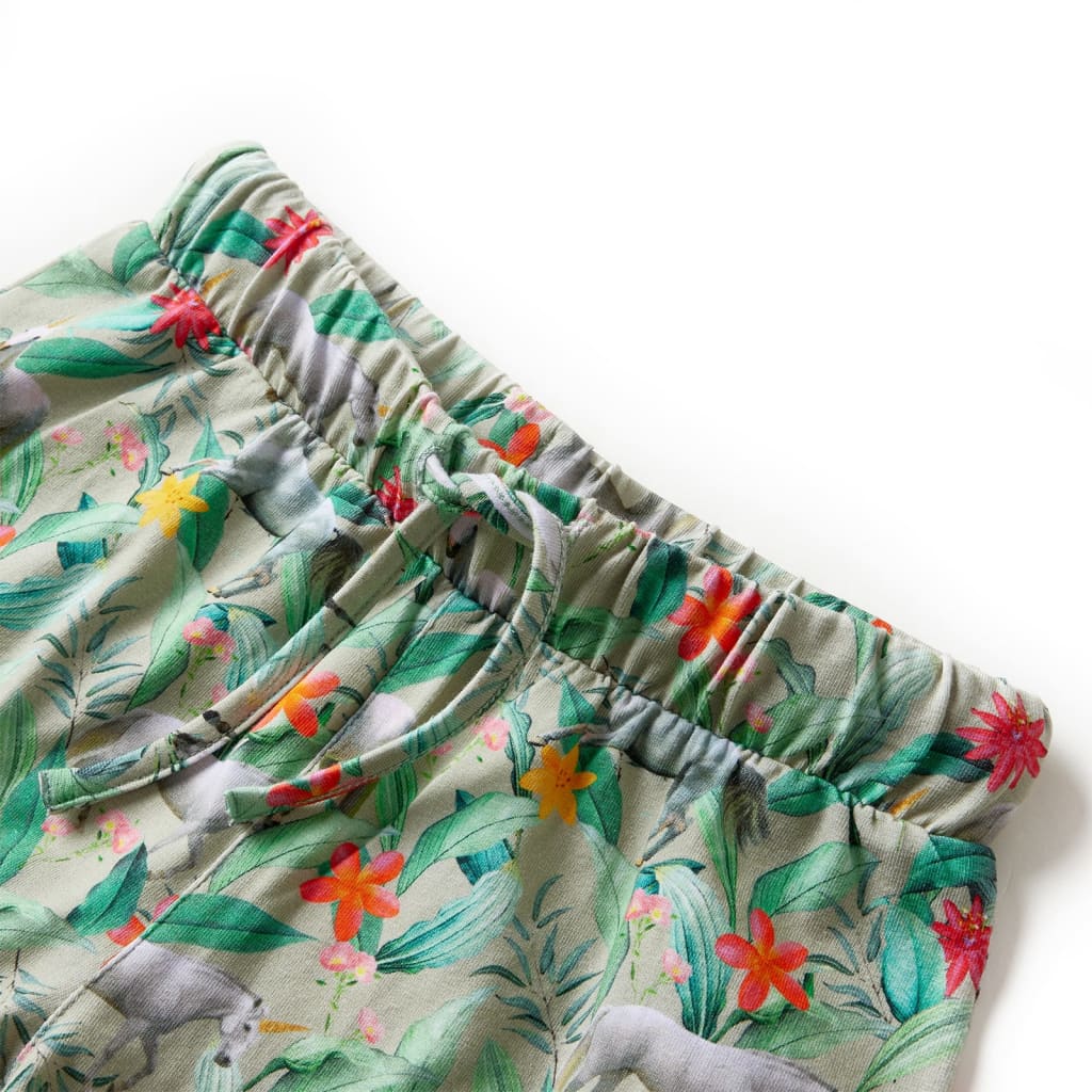 Kindershorts Mit Kordelzug Hellkhaki 116