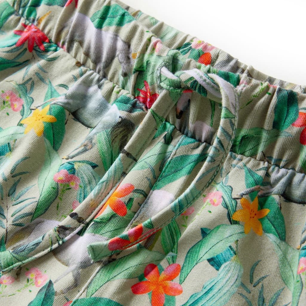 Kindershorts Mit Kordelzug Hellkhaki 116