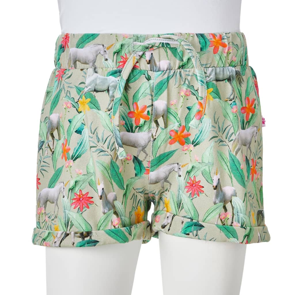 Kindershorts Mit Kordelzug Hellkhaki 116