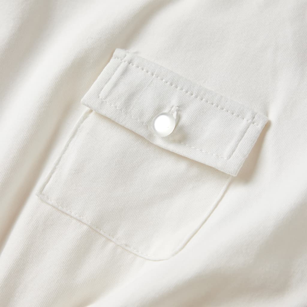 Kinderkleid Mit Kurzen Ärmeln Ecru 128