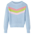 Kinderpullover Gestrickt Blau 116