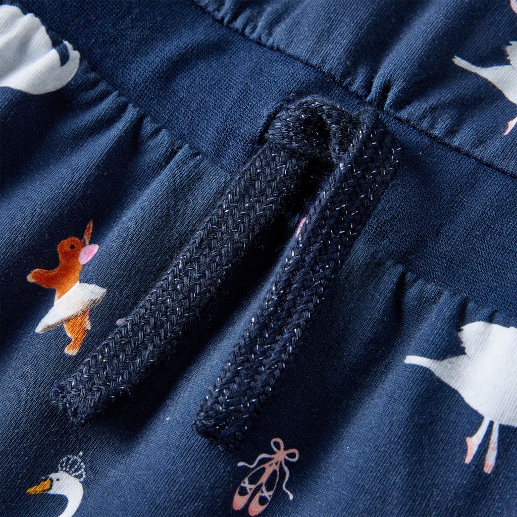 Kinderkleid Mit Langen Ärmeln Marineblau 128