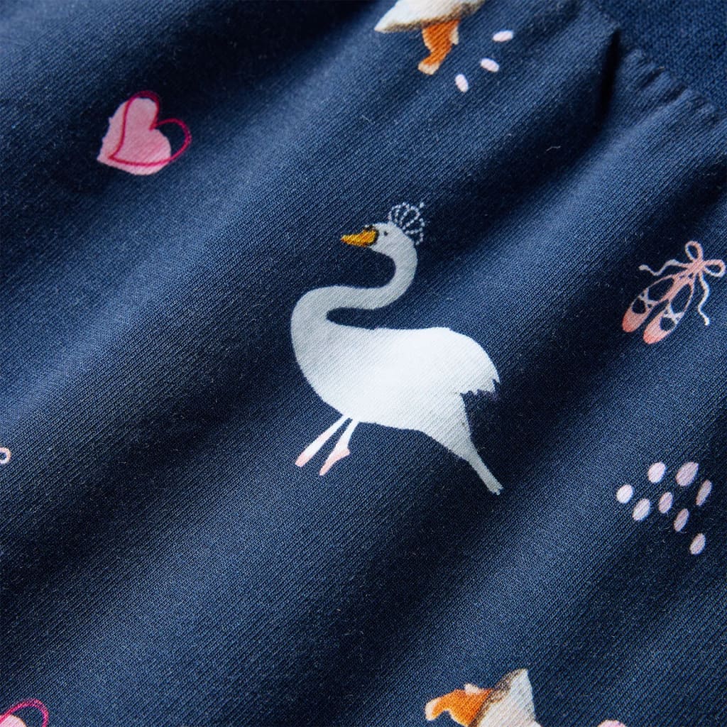 Kinderkleid Mit Langen Ärmeln Marineblau 128