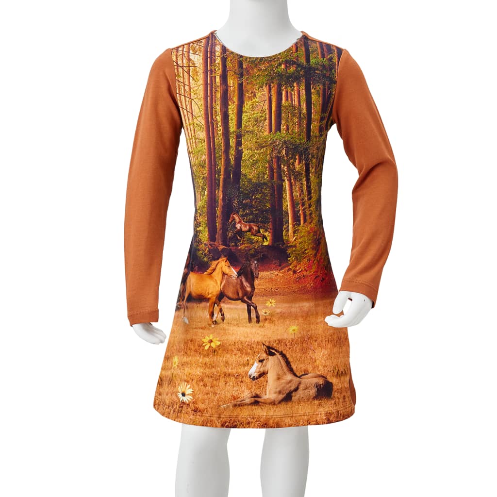 Kinderkleid Mit Langen Ärmeln 104