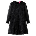 Kinderkleid Mit Langen Ärmeln Schwarz 104