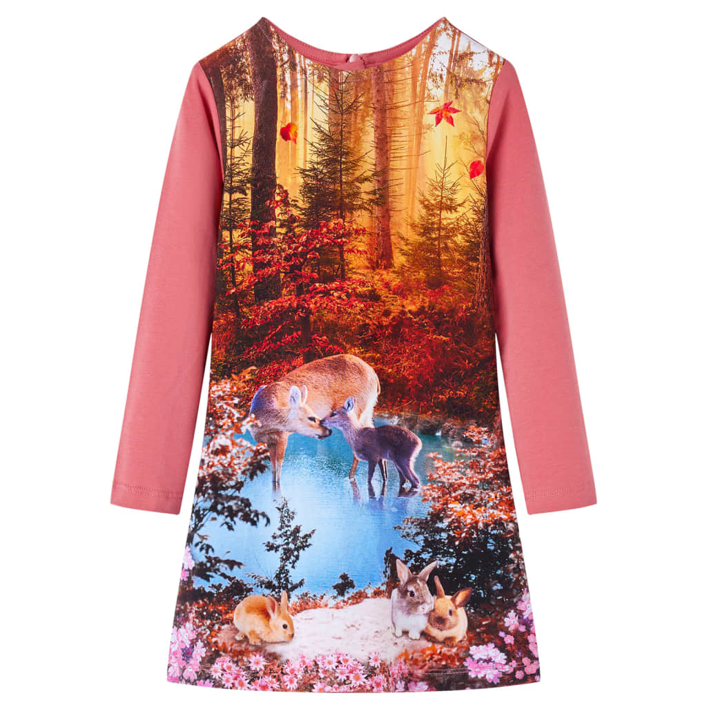 Kinderkleid Mit Langen Ärmeln 140
