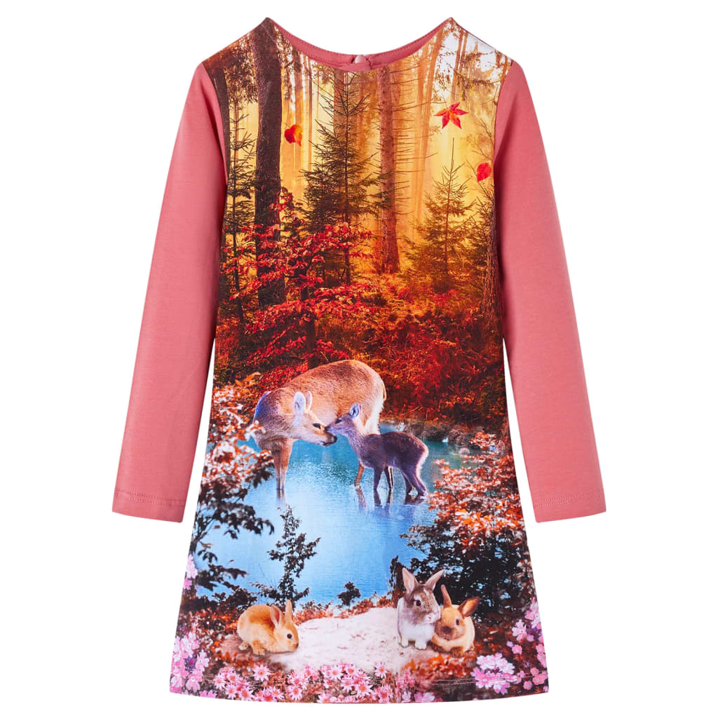 Kinderkleid Mit Langen Ärmeln 140