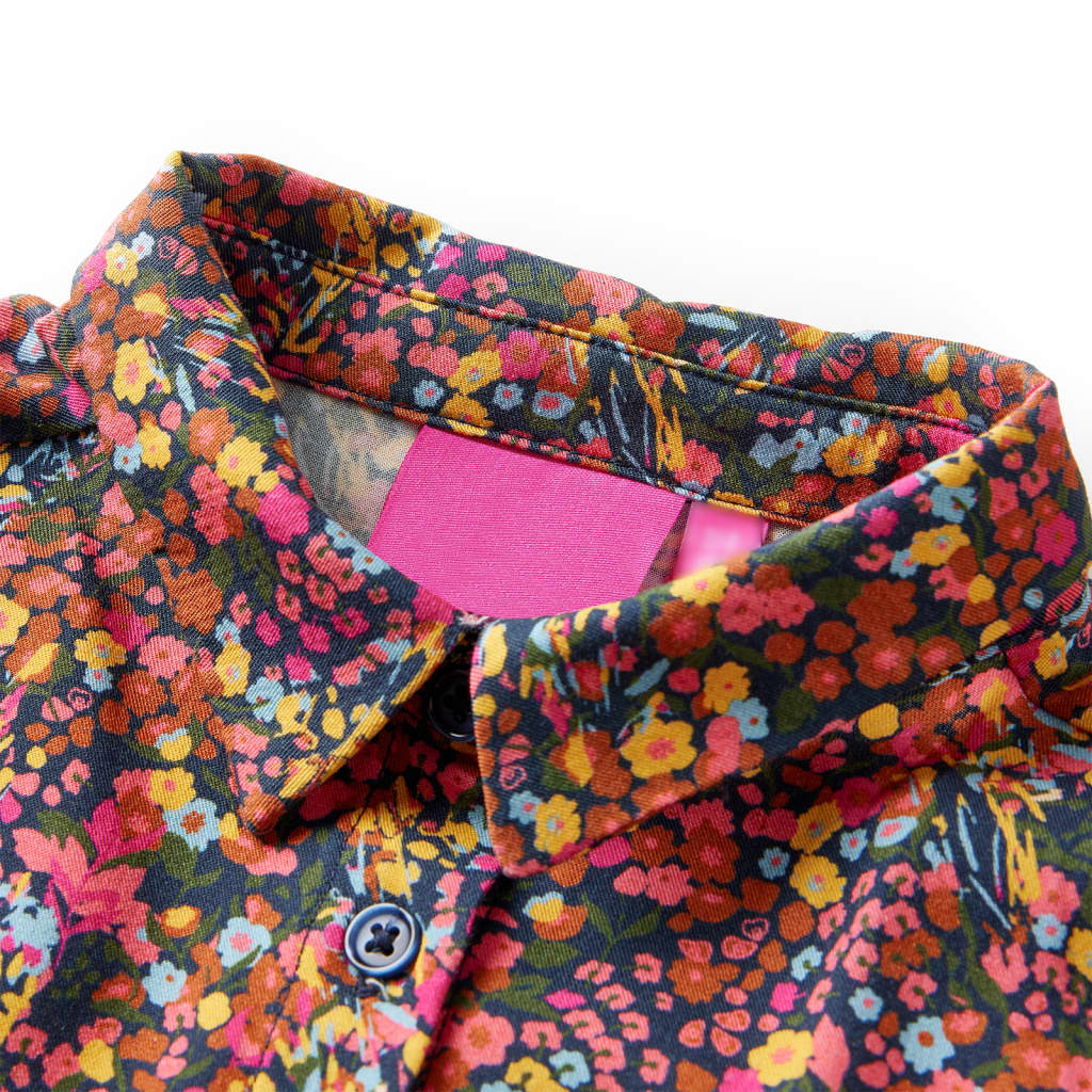 Kinderkleid Mit Langen Ärmeln Mehrfarbig 128