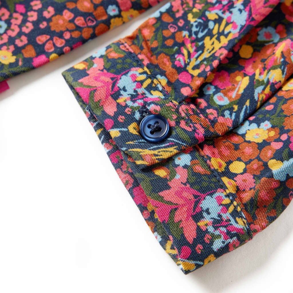 Kinderkleid Mit Langen Ärmeln Mehrfarbig 128