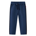 Kinderhose Mit Schwarzen Zierleisten Marineblau 116