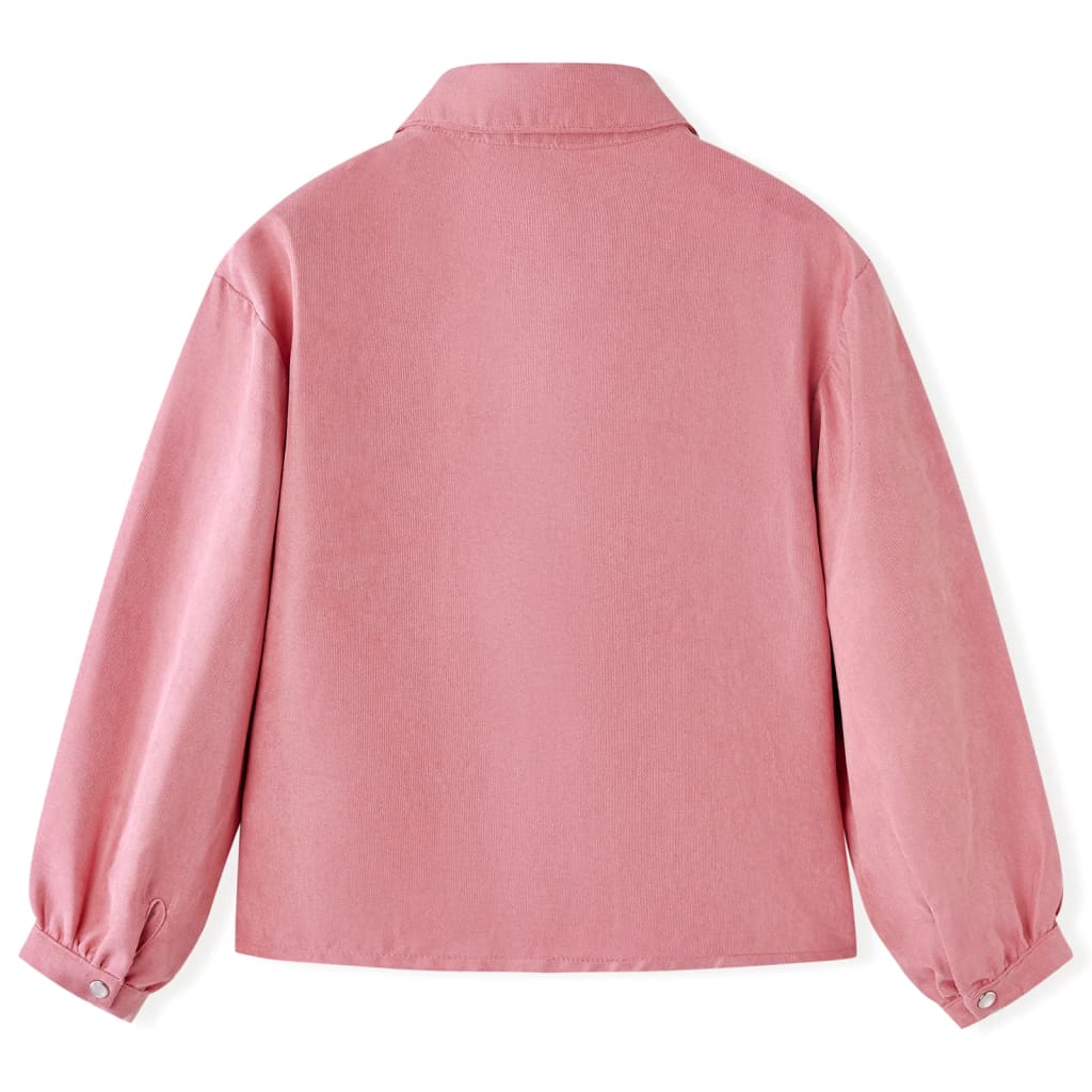 Kinderbluse Mit Laternenärmeln Altrosa 92