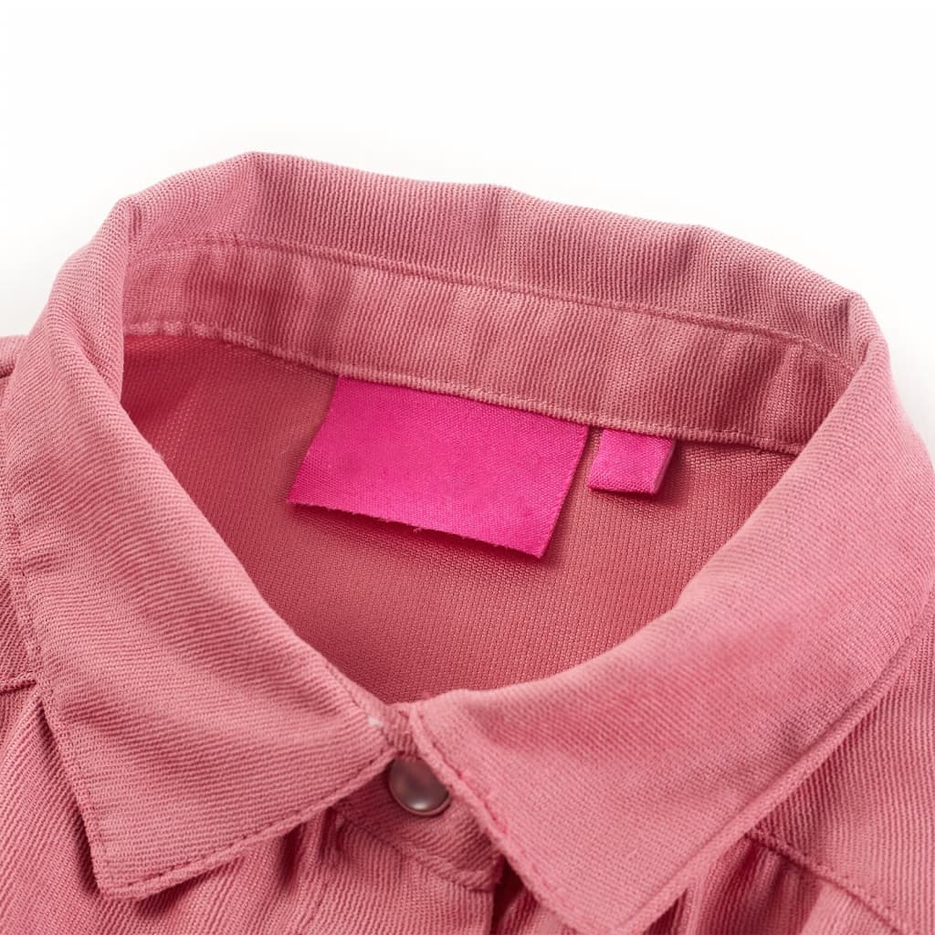 Kinderbluse Mit Laternenärmeln Altrosa 92