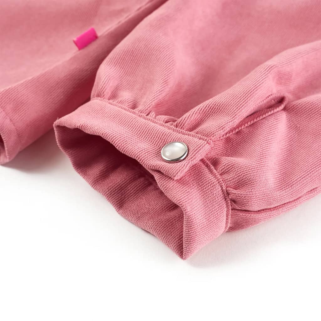 Kinderbluse Mit Laternenärmeln Altrosa 92