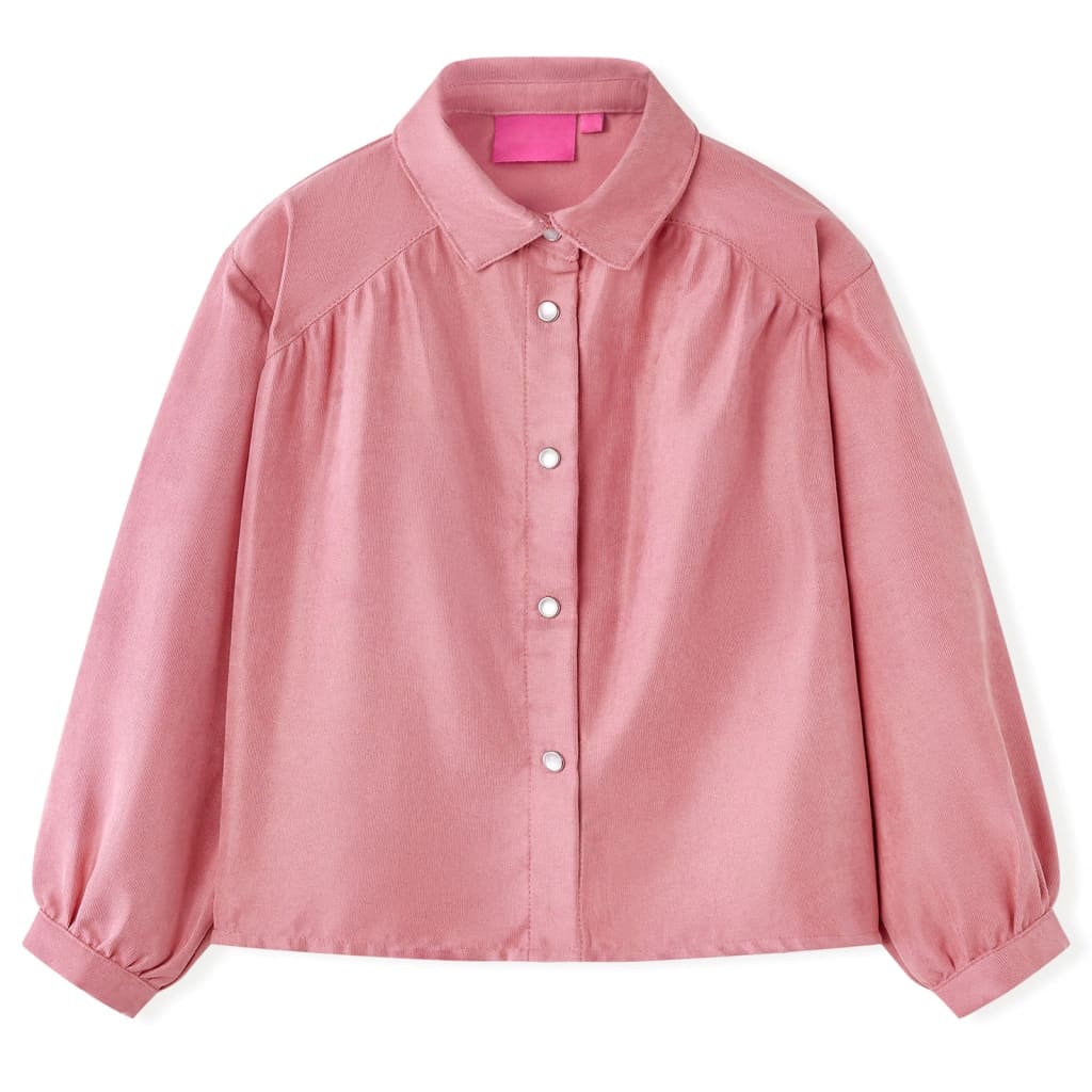 Kinderbluse Mit Laternenärmeln Altrosa 92