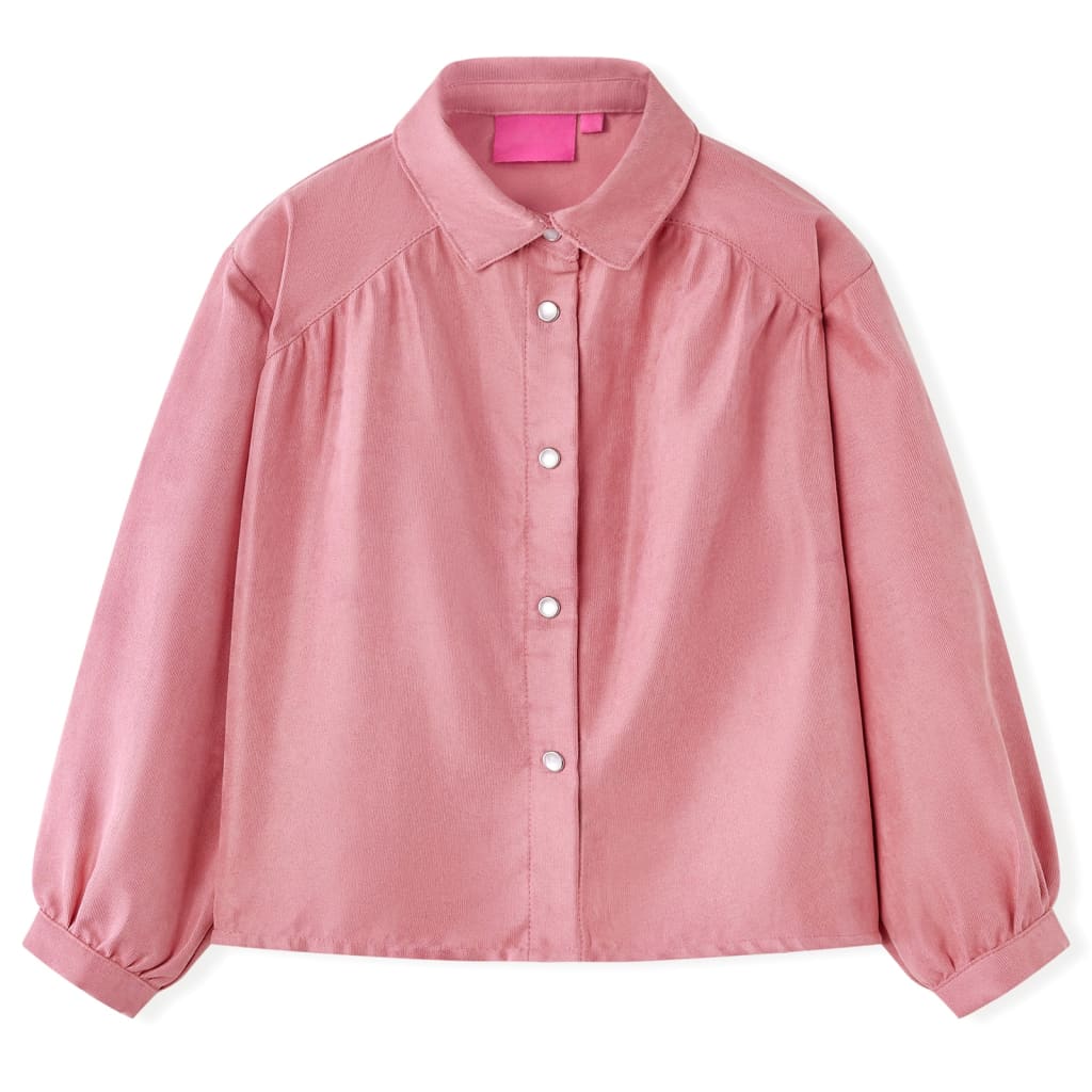 Kinderbluse Mit Laternenärmeln Altrosa 92