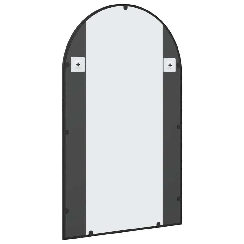 Wandspiegel Schwarz Gewölbt Eisen