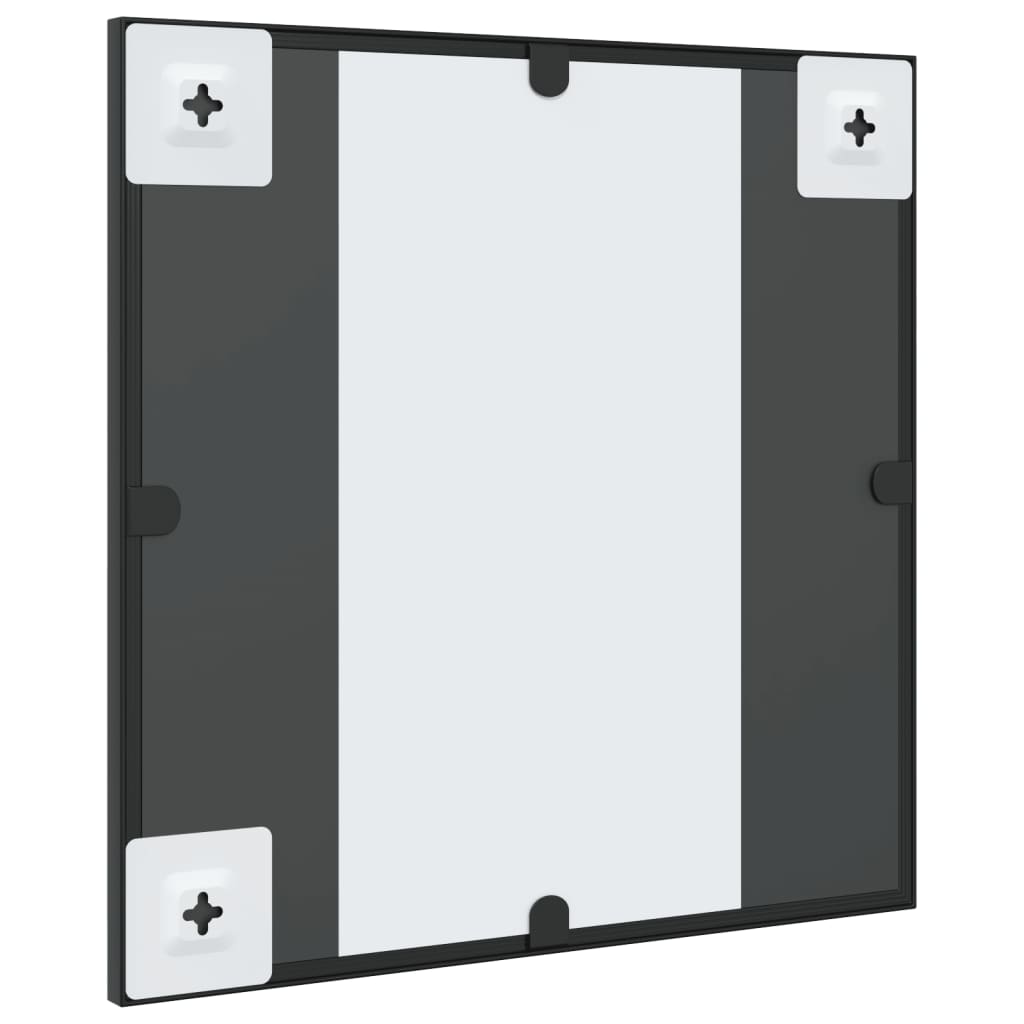Wandspiegel Schwarz Quadratisch Eisen