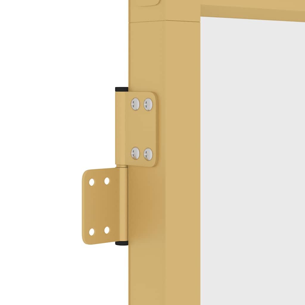 Innentür Schlank Golden 83X201,5 Cm Hartglas Und Aluminium Golden Und Transparent