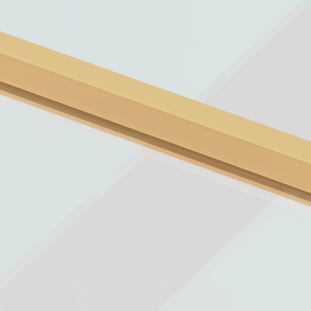 Innentür Schlank Golden 83X201,5 Cm Hartglas Und Aluminium Golden Und Transparent