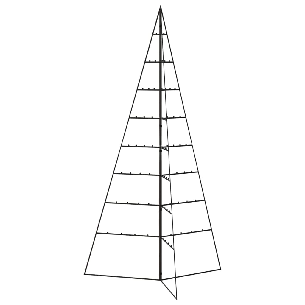 Metall-Weihnachtsbaum Für Dekorationen Schwarz Schwarz