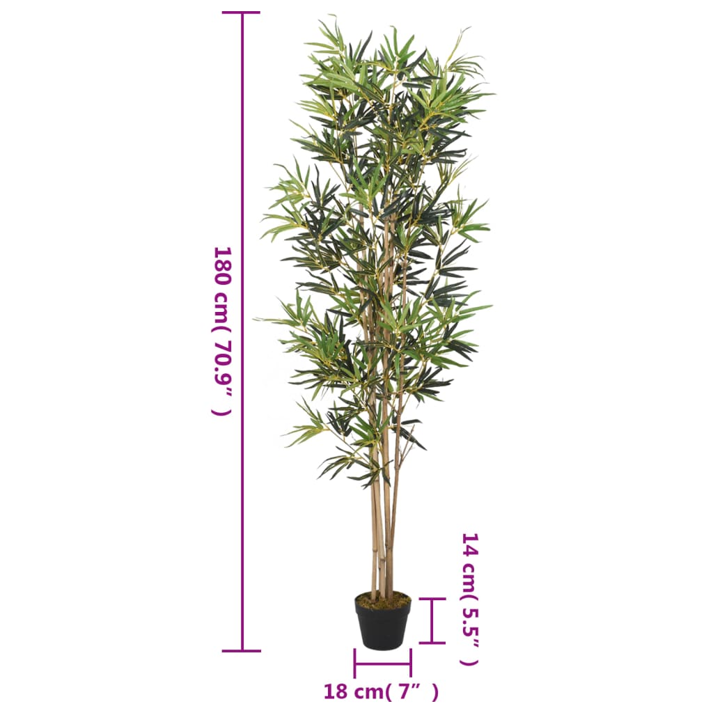 Bambusbaum Künstlich 1104 Blätter 180 Cm Grün
