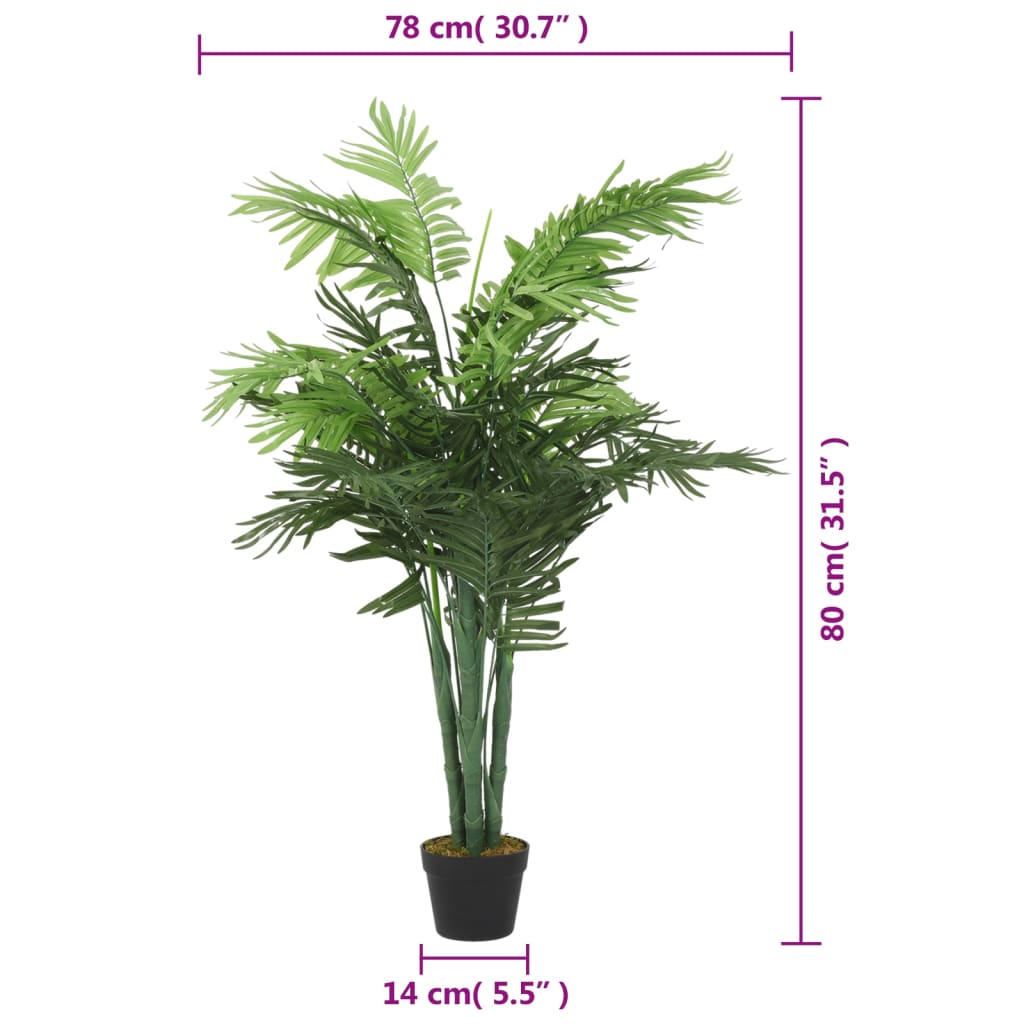 Palme Künstlich 18 Blätter Grün