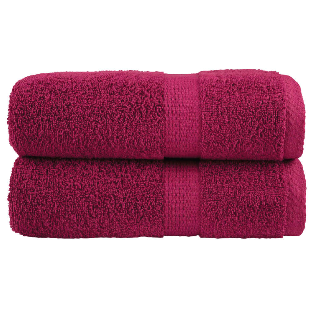 Premium-Waschtücher Solund 2 Stk. Bordeaux 600 G/M² Bordeauxrot