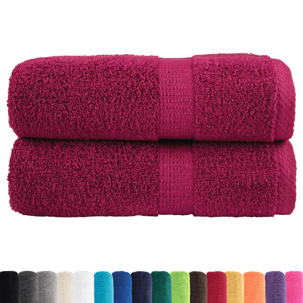 Premium-Waschtücher Solund 2 Stk. Bordeaux 600 G/M² Bordeauxrot