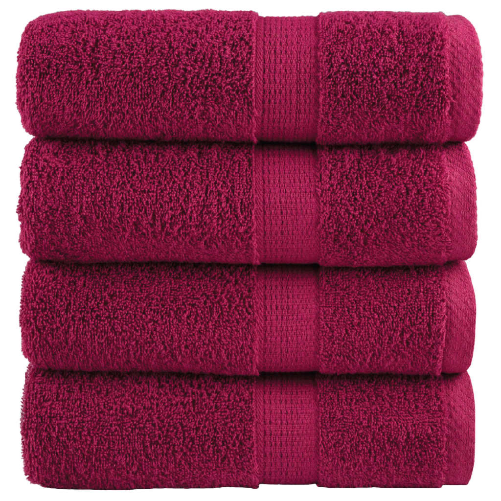 Premium-Waschtücher Solund 4 Stk. Bordeaux 600 G/M² Bordeauxrot