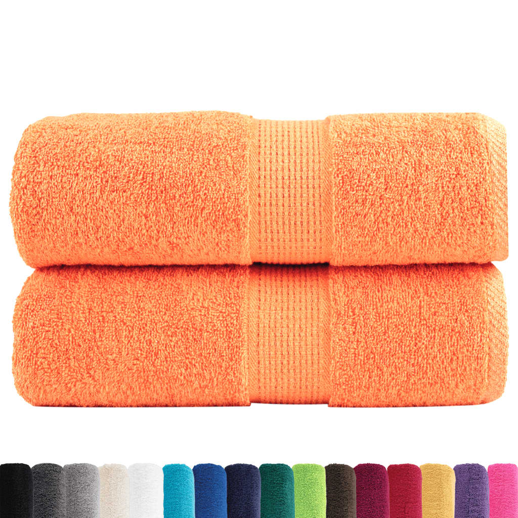 Premium Waschhandtücher Solund 2 Stück 600 G/M² Orange