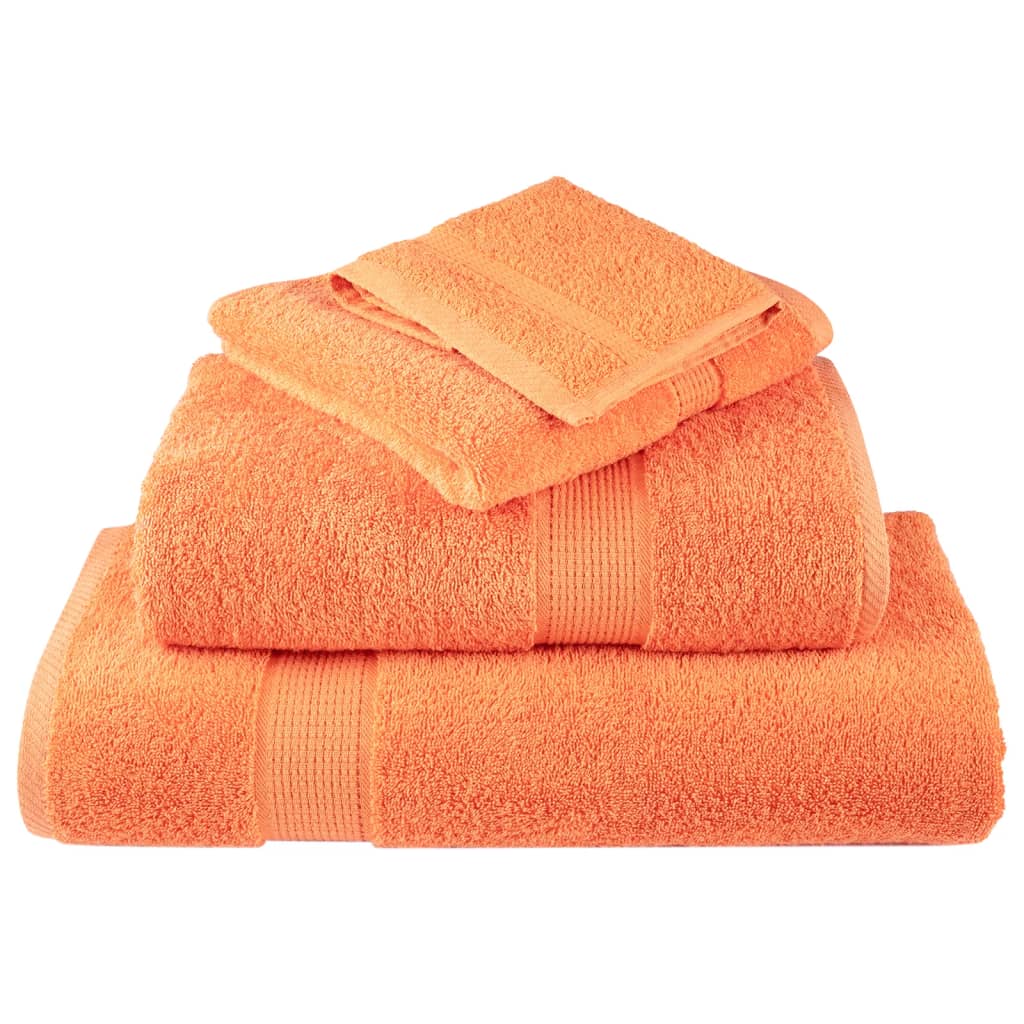 Premium Waschhandtücher Solund 2 Stück 600 G/M² Orange