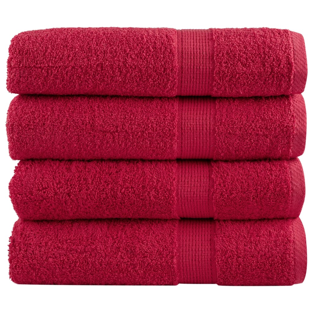 Premium-Saunatücher Solund 2 Stk. 600 G/M² Rot