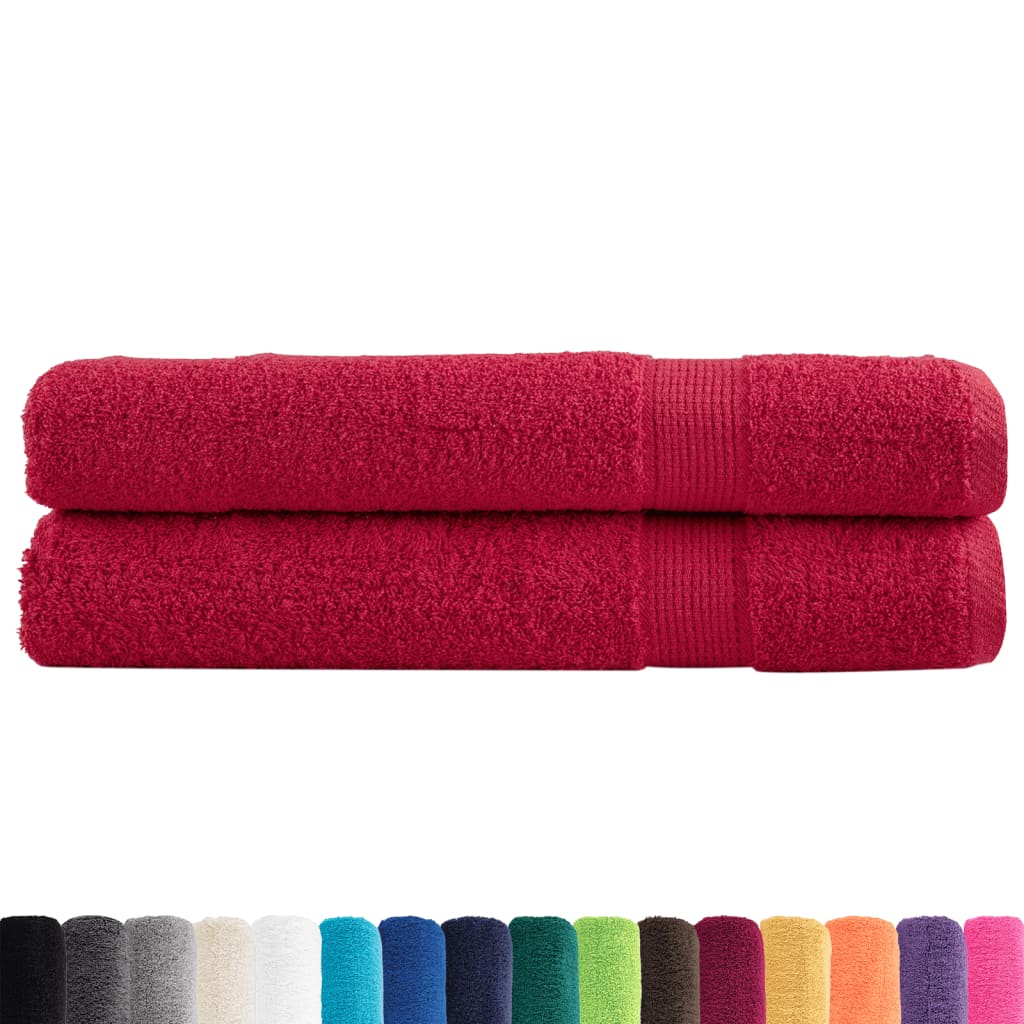 Premium-Saunatücher Solund 2 Stk. 600 G/M² Rot
