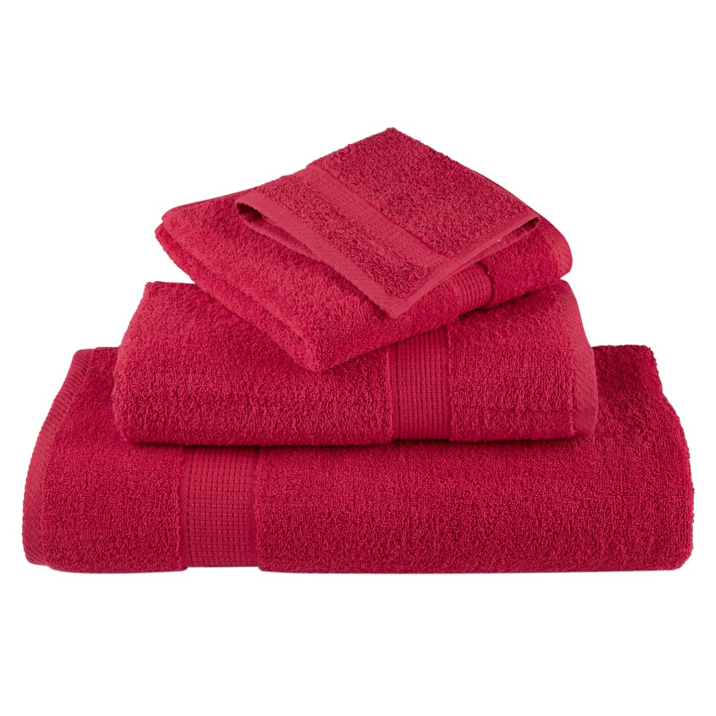 Premium-Saunatücher Solund 2 Stk. 600 G/M² Rot