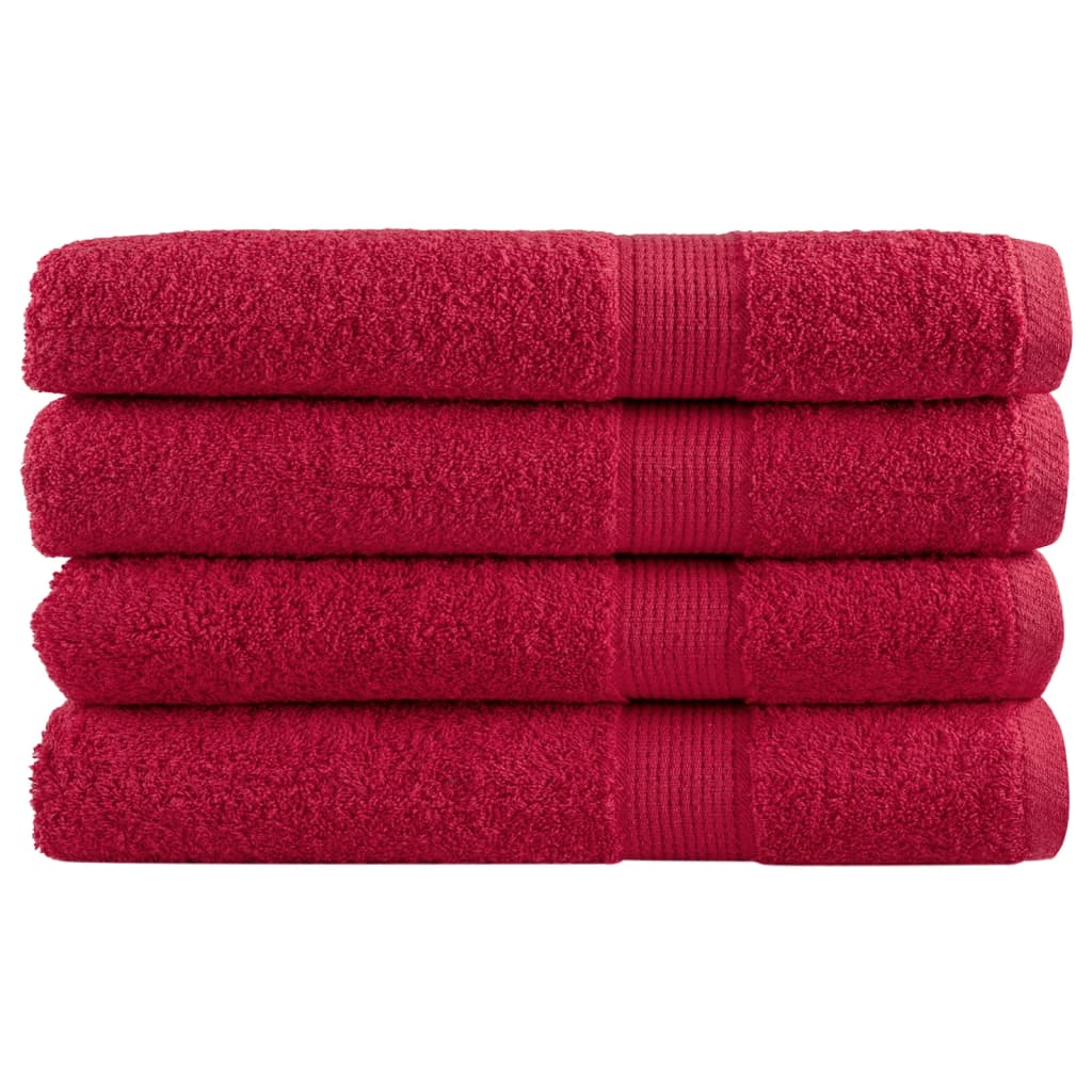 Premium-Saunatücher Solund 2 Stk. 600 G/M² Rot