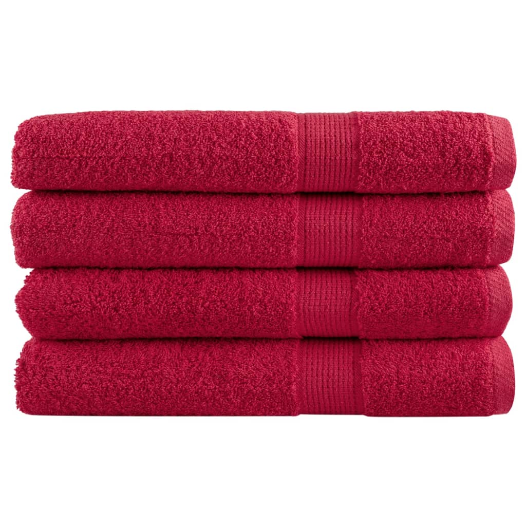 Premium-Saunatücher Solund 2 Stk. 600 G/M² Rot