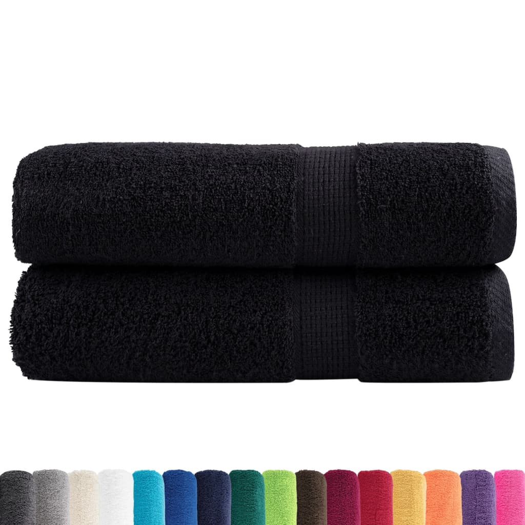 Premium-Handtücher Solund 2 Stk. 600 G/M² Schwarz