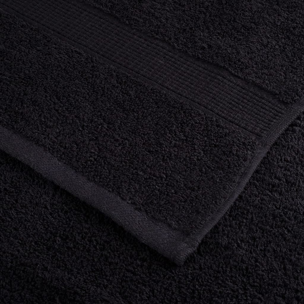 Premium-Handtücher Solund 2 Stk. 600 G/M² Schwarz