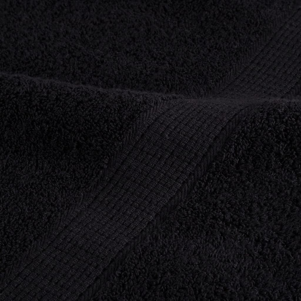 Premium-Handtücher Solund 2 Stk. 600 G/M² Schwarz