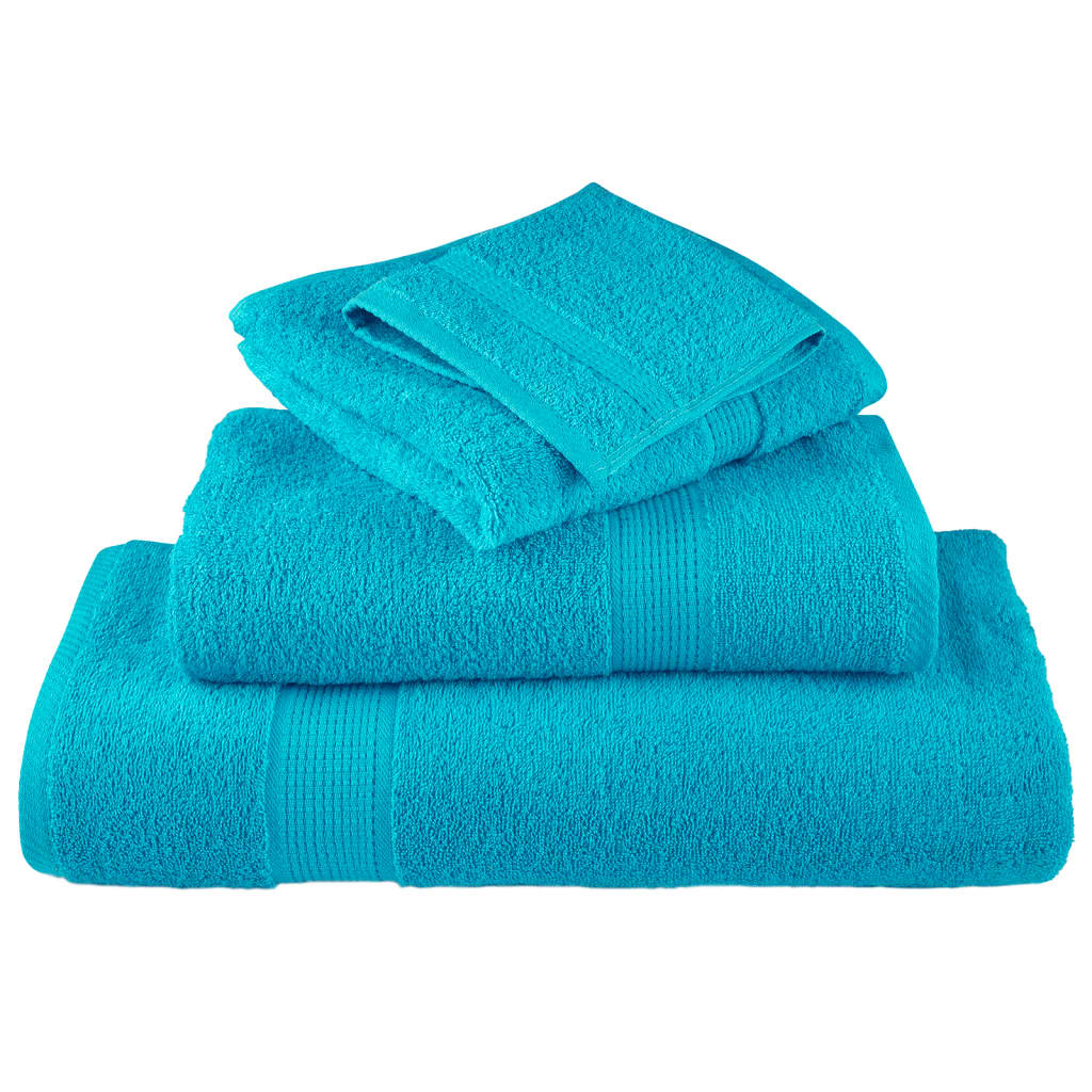 Premium Waschhandtücher Solund 2 Stück 600 G/M² Türkis